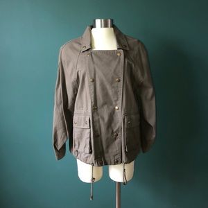 OLIVE BOMBER JACKET